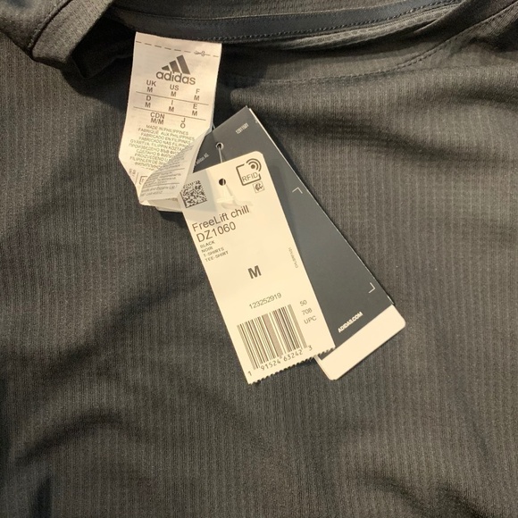 New Adidas Mens Freelift Climachill Tee Black - Picture 11 of 16